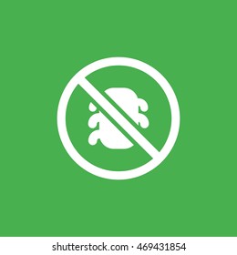 Bug icon in trendy flat style background, image jpg, vector eps, flat web, material icon, UI illustration