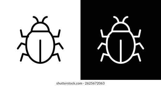 Bug icon vector collection. vector sign illustration