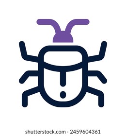 bug icon. vector dual tone icon for your website, mobile, presentation, and logo design.