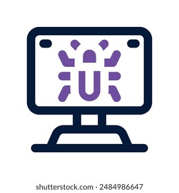 bug icon. vector dual tone icon for your website, mobile, presentation, and logo design.