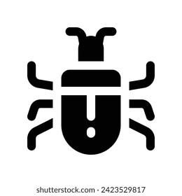 bug icon. vector glyph icon for your website, mobile, presentation, and logo design.