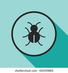 bug icon. bug vector illustration