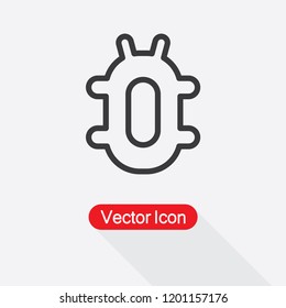 Bug Icon Vector Illustration Eps10