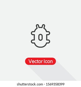 Bug Icon Vector Illustration Eps10