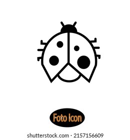 Bug icon. Vector illustration eps10
