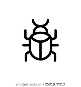 Bug icon. vector illustration. EPS10