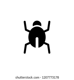 bug icon. bug vector illustration on white background for web and apps.