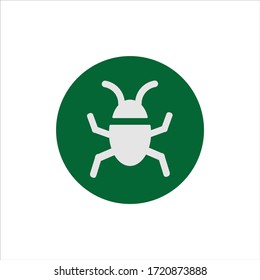 bug icon vector. insect icon with outline style. illustration symbol sign. graphic element on white background.  