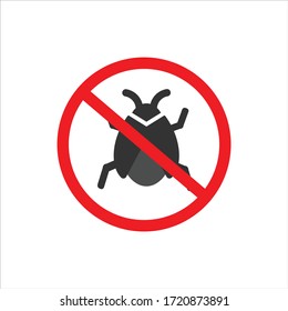 bug icon vector. insect icon with outline style. illustration symbol sign. graphic element on white background.  
