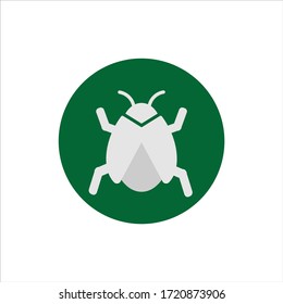 bug icon vector. insect icon with outline style. illustration symbol sign. graphic element on white background.  