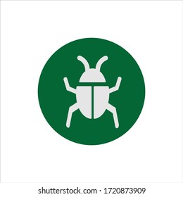 bug icon vector. insect icon with outline style. illustration symbol sign. graphic element on white background.  