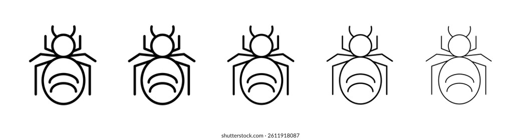 Bug icon Vector logo sign