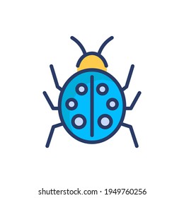 Bug icon in vector. Logotype