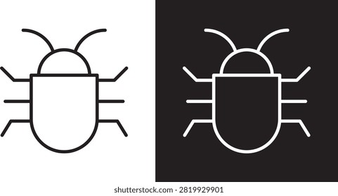 Bug icon vector icon set collection..