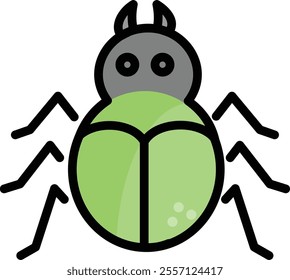 Bug icon for wildlife and nature world