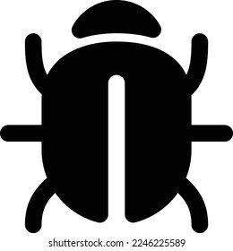 bug illustration with flat style