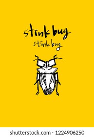 Bug illustration / Hand drawn insect sketch