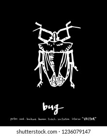 Bug illustration / Hand drawn insect sketch