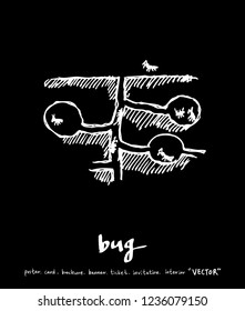 Bug illustration / Hand drawn insect sketch