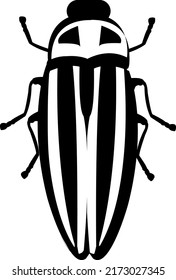 bug illustration icon on white background..eps
