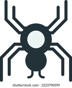 bug illustration in minimal style isolated on background