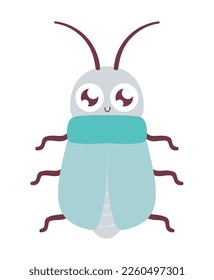 bug insect cartoon icon isolated