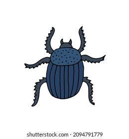 Bug. Insect. Doodle. Vector. Drawn by hand.