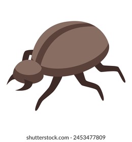 Icono de insecto insecto Vector isométrico. Escenario de seda de pupación. Forma cambiar vida