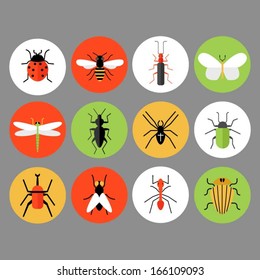 Bug and insect icons