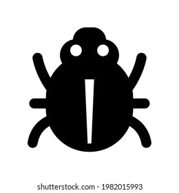 Icono de insecto de error.spider,animal (ilustración vectorial)