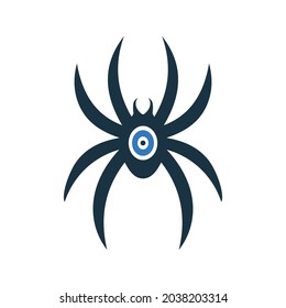 Bug, insect, spider, animal icon.  Simple editable vector graphics.