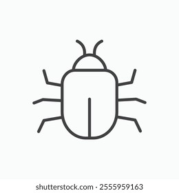 Bug isolated icon. vector illustration.