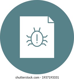 Bug, issues, testing report, document icon vector image. Can also be used for Web Marketing. Suitable for use on web apps, mobile apps and print media.