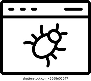 Design do vetor do ícone da linha de erro