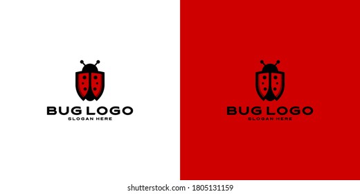 bug logo animal Vector design