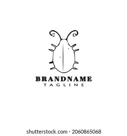 imagen de icono de caricatura de logotipo de error plantilla de diseño de vector aislado negro moderno
