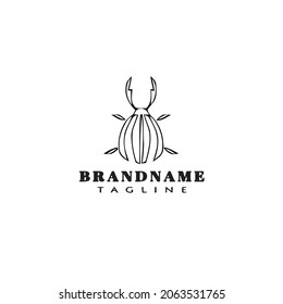 logotipo de error caricatura plantilla de diseño de icono negro vector aislado moderno