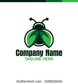 Bug Logo Design Template Inspiration, Vector Illustration.