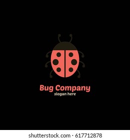 Bug Logo Design Vector