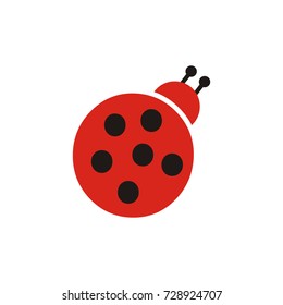 Bug logo icon template design vector