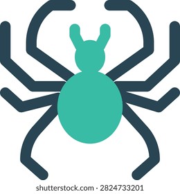 Bug Malware Flat Duotone Icon