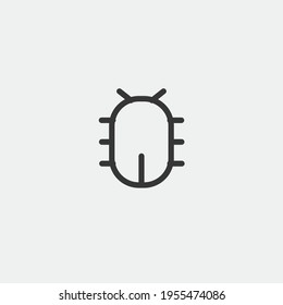 bug malware programming error vector icon
