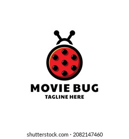 Película de fallos en blanco de fondo,plantillas de diseño de logotipo vectorial como editable