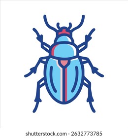  bug object icon modern design concept isolated