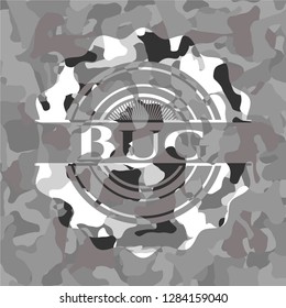 Bug on grey camo texture