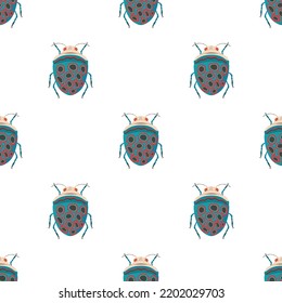 Bug pattern seamless background texture repeat wallpaper geometric vector