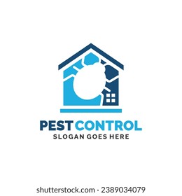 Bug pest control logo design vector illustration. Pest control logo