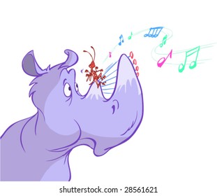 bug playing music on rhino