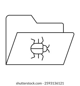 Bug Problem Glyph Icon Design For Personal nad Commercial Use