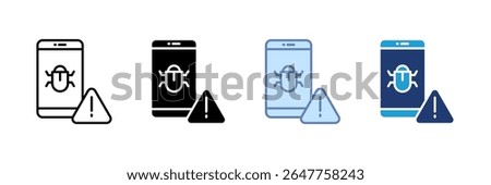 Bug Report Icon Set Multiple Style Collection